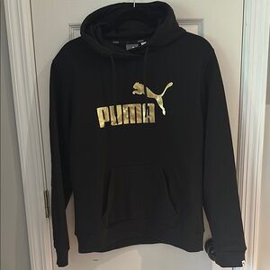 Puma Black and Gold Sweater—Size Youth XL